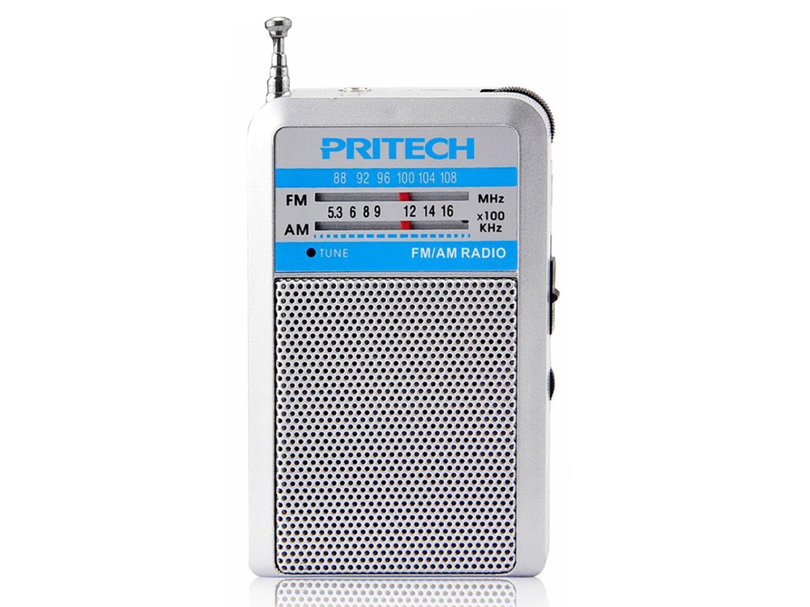 Rádio Am/Fm 2 Band PRITECH Pbp-244 Cinzento | Worten.pt