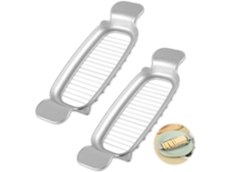 2 Fatiadores De Queijo De Aço Inoxidável, Cortador Manual De Manteiga. Everley891