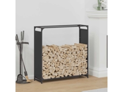 Vidaxl Suporte Para Lenha 90x28x90 Cm Aço Laminado A Frio Preto