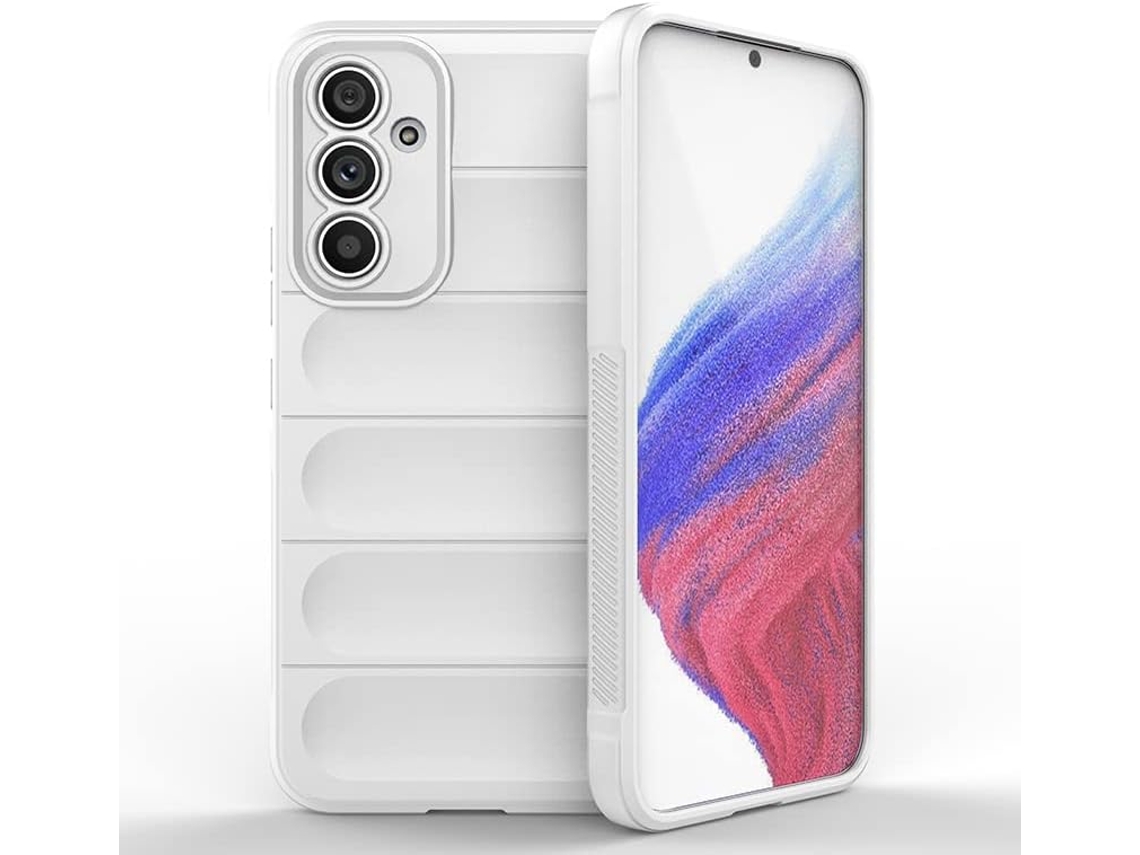Capa Hexinyigjly Silicone Para Samsung Galaxy A53, Com Revestimento Interior Em Microfibra Anti-riscos Branco