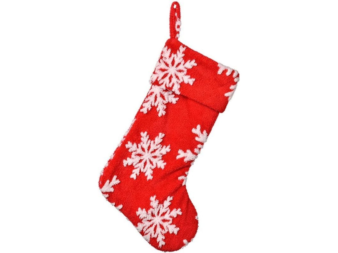 Medias De Navidad Rojas Grandes Calcetines De Navidad Decoración Navideña Saco De Regalo