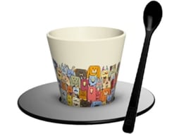 Conjunto de Cafe I DRINK em Rpet Stay Pawsitive Id5209