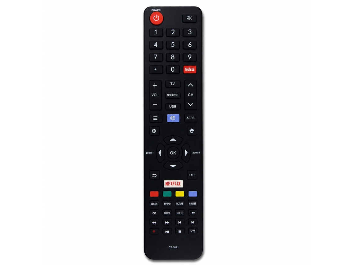 Comando Tv Compatível Com Speler, Jvc E Tcl, Rc320, 06-532w54-ty01x, Ct6841