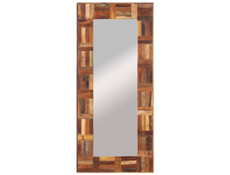 Espelho De Parede VIDAXL (Multicor - Madeira - 50 x 110 cm)