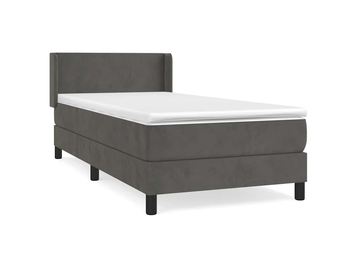 Box Spring Bed, Box Spring Beds Vidaxl Cinzeto Veludo (80 X 200 Cm)