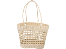 Bolsa De Ombro De Palha Leve E Tecida À Mão Para O Verão, Com Design Vazado, Ideal Para A Praia - Ampla Capacidade.