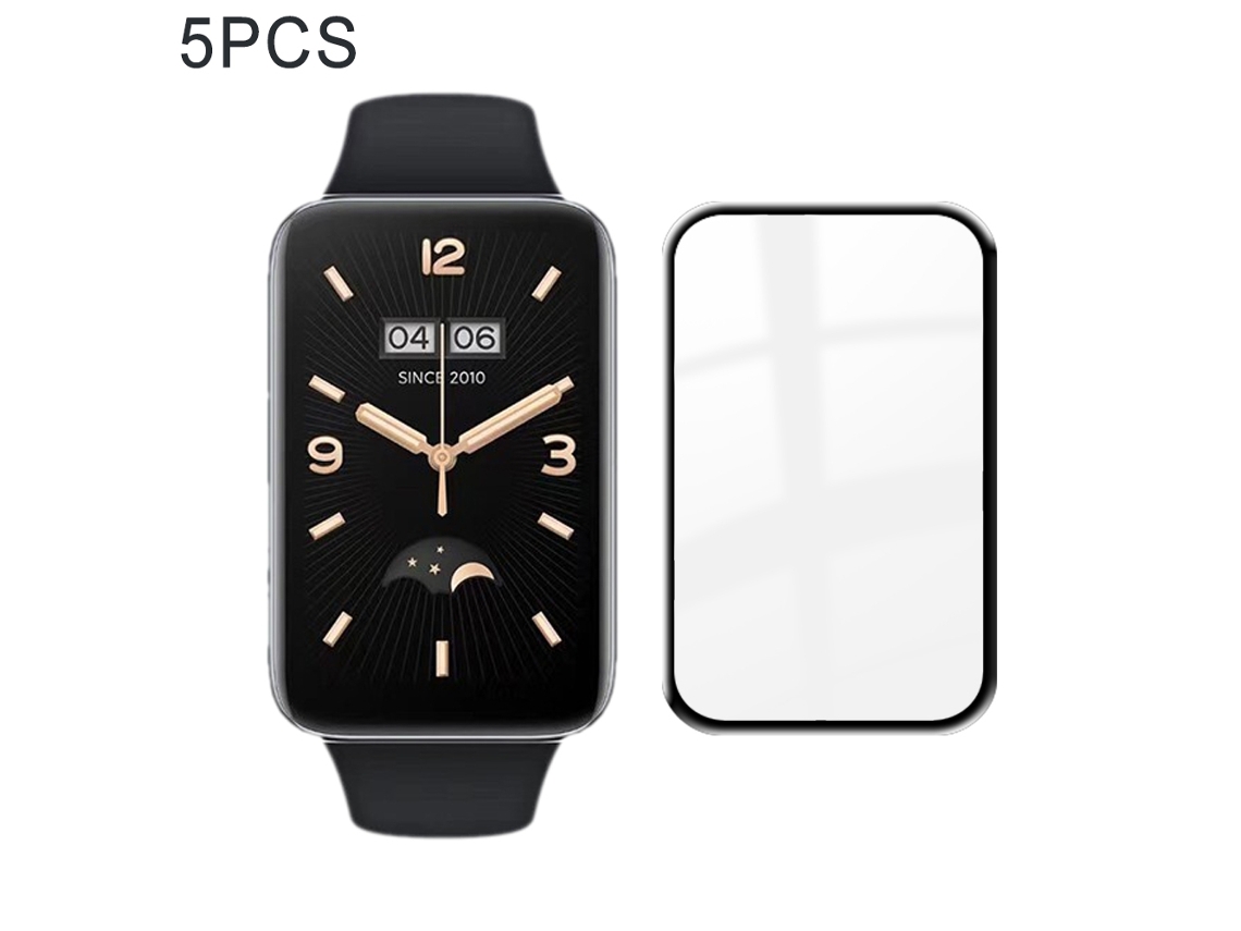 5 peças para Xiaomi Mi Band 7 Pro 3D Composite Hot Bending Screen Film Protector