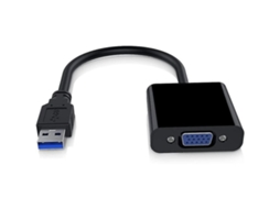 Adaptador conversor USB 3.0 para VGA, cabo adaptador externo, adequado para monitores de vídeo e placas gráficas USB para VGA 1080p.