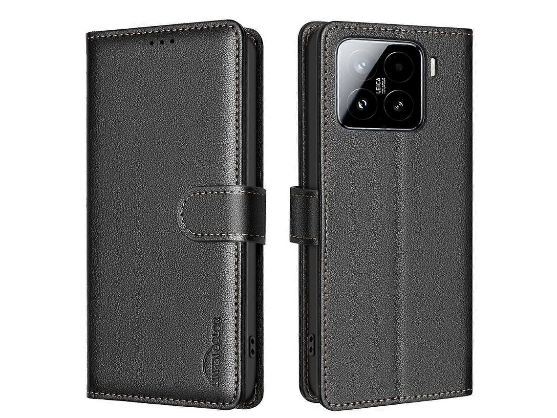 Capa De Couro Texturizada Com Lichia E Proteção Rfid Antirroubo Para Xiaomi Poco C71