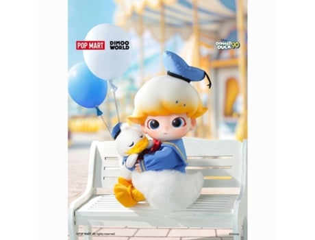 Popmart Dimoo Pato Donald Figura De Acção À Escala 1/8 Brinquedo Presente Boneco Fofo Mr