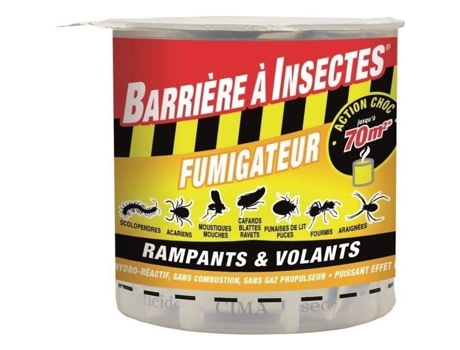 Barreira de fumaça hidrorreativa para insetos voadores e rastejantes (10 g)