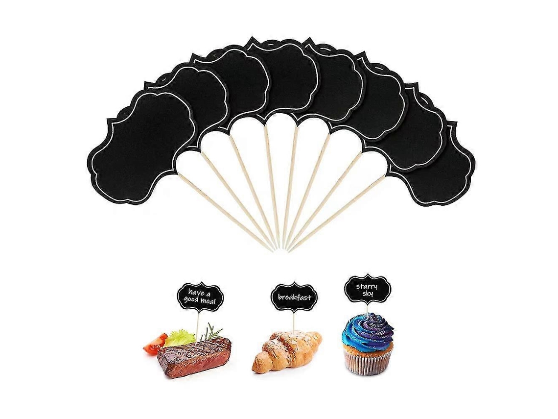 48 Etiquetas de Queijo para Mesa de Charcutaria Banderas em Branco Etiquetas para Buffet Etiquetas para Cupcakes Palitos de Bambu
