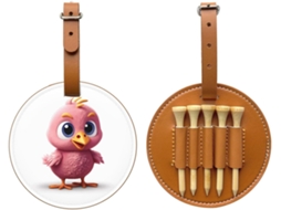 Bolsa para Tees Pink Chick, preta, fácil de transportar e eficiente, S/MARCA