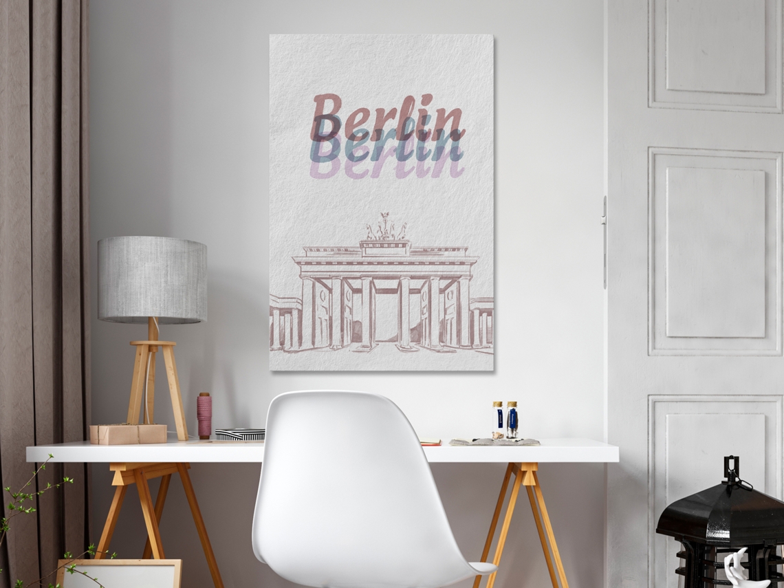 Quadro ARTGEIST Berlin in Watercolours (1 Part) Vertical (60x90)