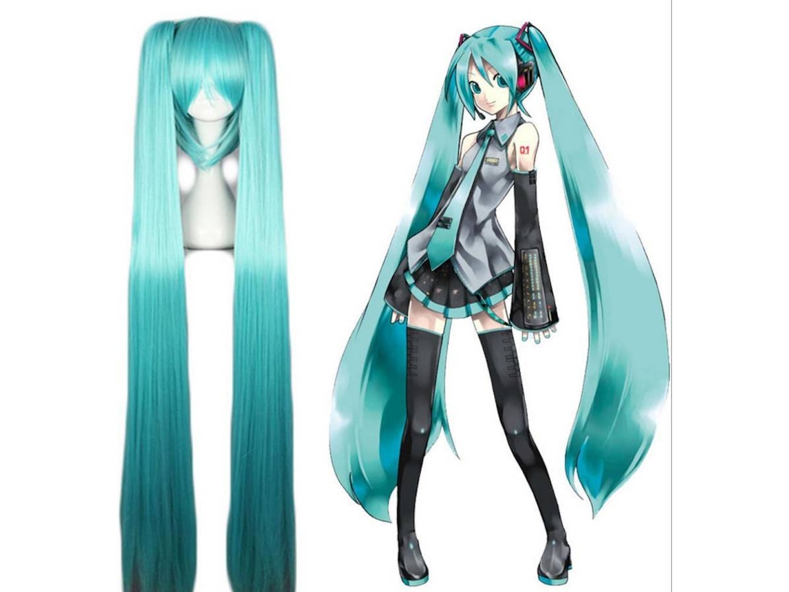 Peruca OEM Hatsune Miku (120 cm)