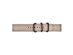 Pulseira de relógio em nylon trançado de 22 mm para homens e mulheres com fivela de aço.