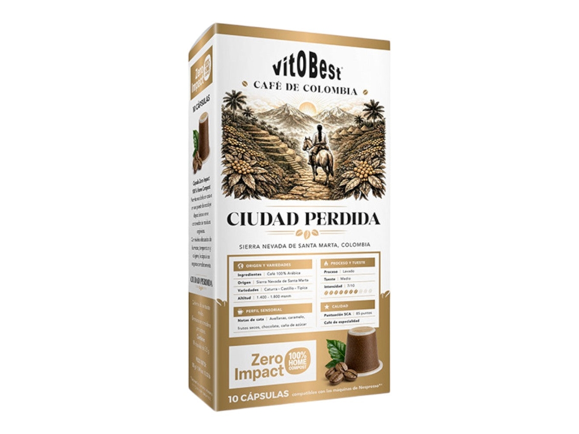 Café Ciudad Perdida 10 Cápsulas Vitobest