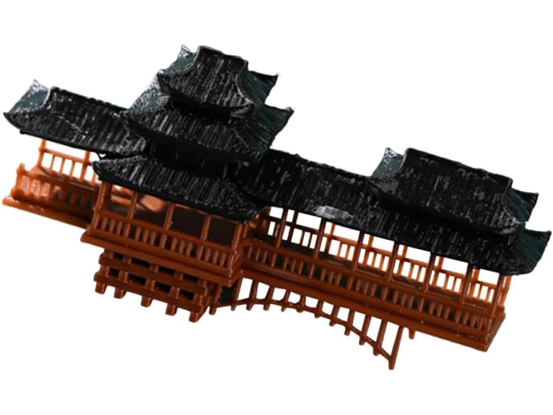 Miniatura De Ponte De Pavilhão Em Plástico Sólido