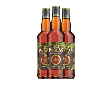 Rum BORCO Borco. Old Pascas Dark Rum (0.7 L - 3 Unidades)