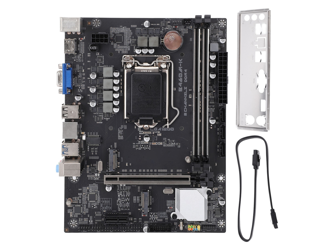 Placa-mãe De Computador B460m-k Ddr4 Lga1200 Gamer Pci E3.0 M.2 Nvm