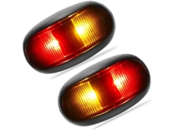 Luz De Posição Lateral Led 12v 24v, Luz Intermitente, Luz De Espelho Retrovisor, Luzes De Posição Vermelhas E Âmbar