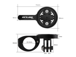 suporte para Computador de Bicicleta Tt 22.2mm com 4 Adaptadores para Garmin Bryton Cateye e Câmera Esportiva S/MARCA