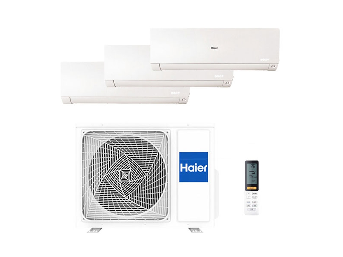 Ar Condicionado HAIER FLEXIS FLEXIS 3X91218 (18+24+36 m² - 9000+12000+18000 BTU - Branco)