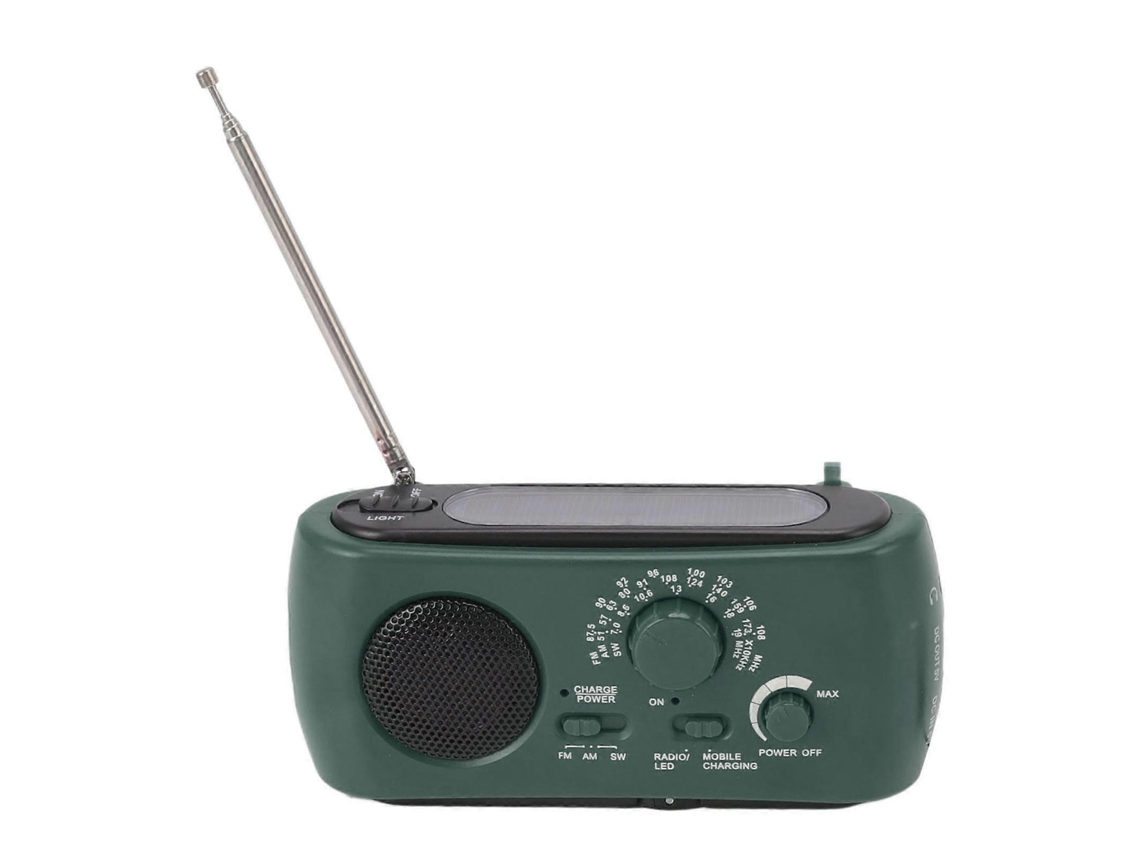 Rádio Meteorológico De Emergência Multifuncional Am Fm Sw Banco De Energia Portátil Rádio De Manivela Solar Olysi Shop