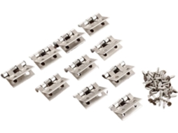 Conjunto De 50 Dobradiças Mola Em Aço Inoxidável Para Móveis, Com 4 Furos, Para Armários, Gavetas, Portas, Caixas De