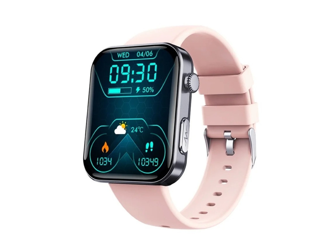 Smartwatch 2.1 Polegadas Tela Bluetooth Chama Health Monitoring Ip67 À Prova D Água Preto Yizhood