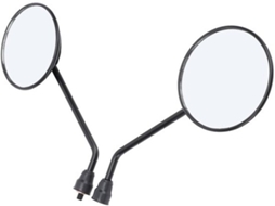 Espelho Retrovisão Redondo - Adaptável Ângulo - Espelho Retrovisor - Estrutura De Aço - Ajustável Universal - Visão Clara