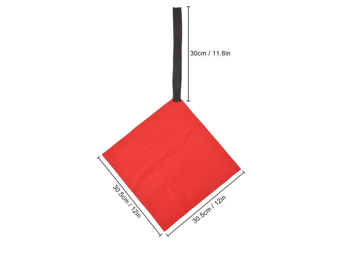 2 Peças De Bandeiras De Reboque Para Kayak Vermelhas Com Gancho Bandeira De Segurança Para Kayak Canoa Reboque Advertência