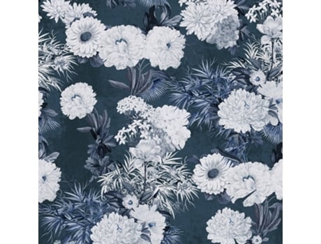 Wallpapers4beginners Papel De Parede Floral Azul Marinho Wallpaper4beginners
