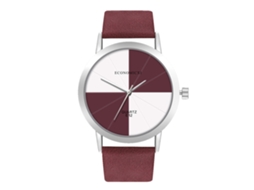 Reloj De Pulsera De Cuarzo Casual Con Correa De Pu Para Mujer Y Hombre Moda (púrpura)