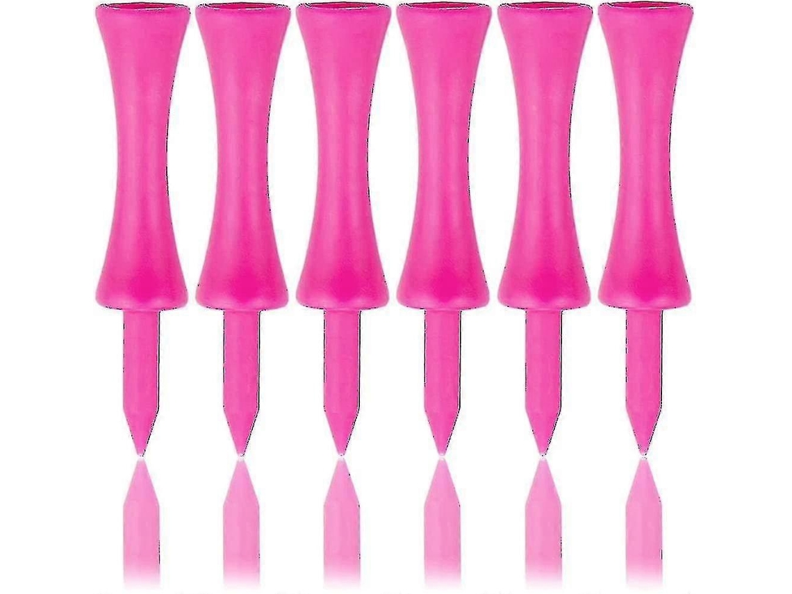 Lurelia Tees De Golfe De Plástico Rosa Yg 57 Mm (pacote Com 100)