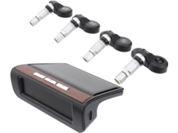 Sistema De Monitoramento Da Pressão Dos Pneus (tpms) Para Carros Com Tela Colorida E Carregamento Solar Ou Usb.
