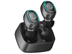 Auriculares Bluetooth True Wireless Sem Fios com Luz Tátil Mini Qualidade de Som Hd À Prova de Suor
