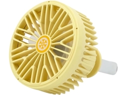 Ventilador Usb Para Carro – 3 Velocidades, Acessório Para Saída De Ar Amarelo