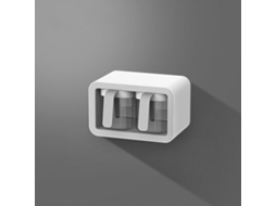 Caixa Tempero Parede LAXISCREED 2 Grid Cinza 2 Colheres