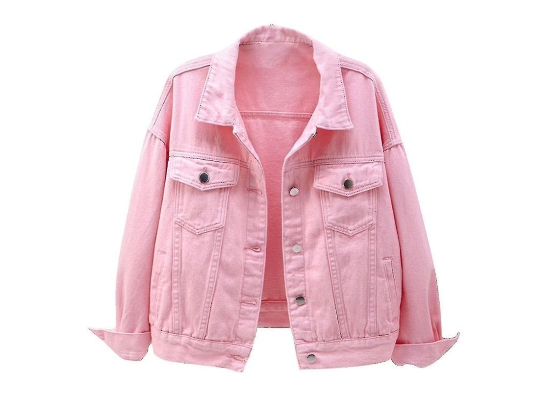 Casacos De Outono Para Mulheres Jaqueta De Lã De Manga Longa Com Design Casual E Estilo Ajustado Rosa