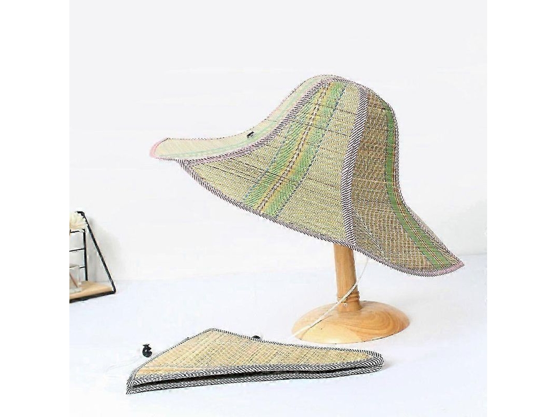 2026 chapéu de Praia de Palha Dobrável com Aba Larga Anti uv para Verão Camping Pesca Hiking