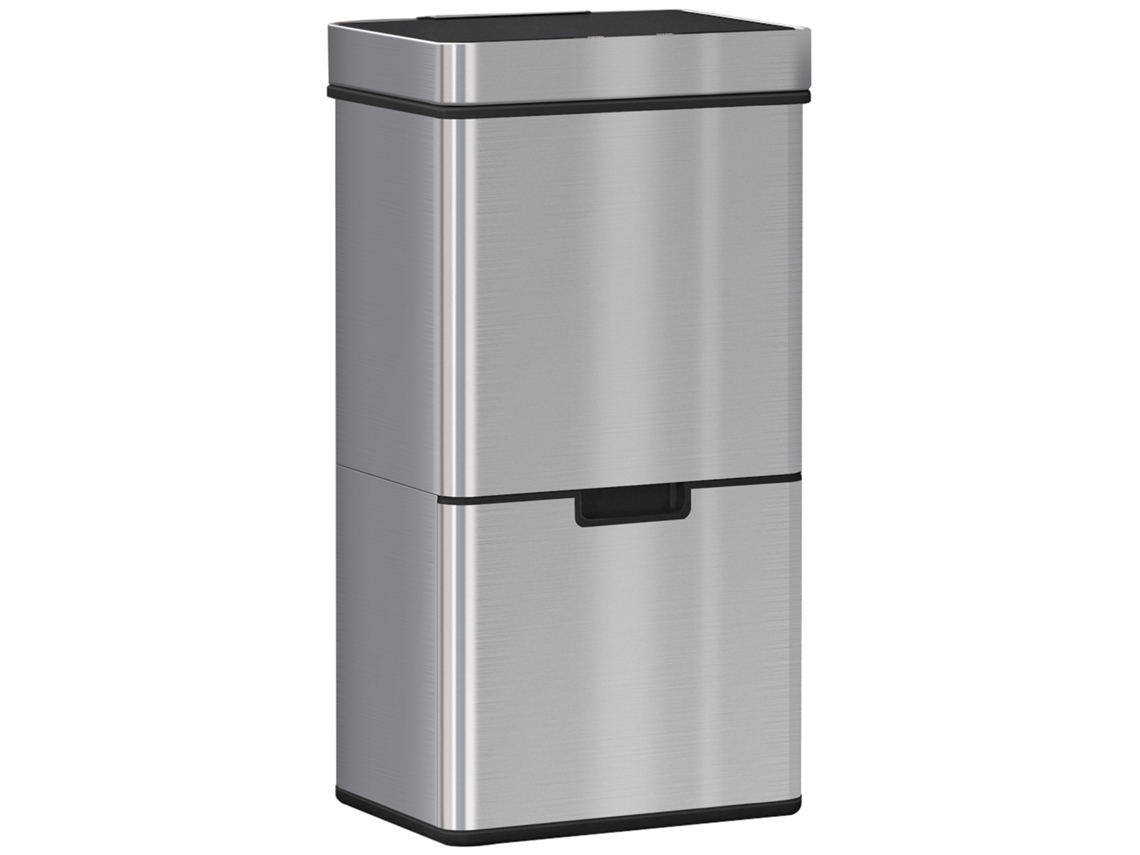 Lixeira Sensor 47l+2x12,5l, Inox, Separação Lixo, Automática, Movimento, Cozinha. Ge