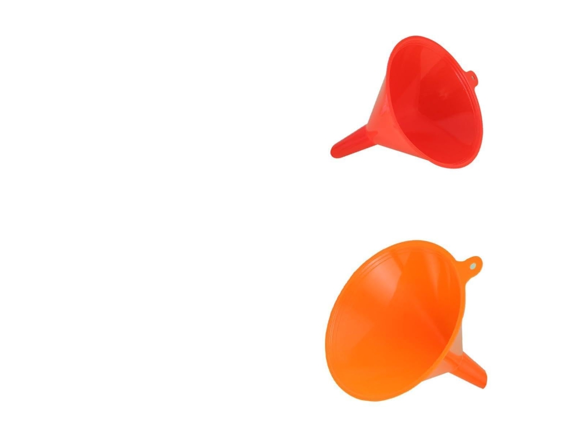 Conjunto Hemobllo Com 8 Funis Empilháveis Bico Inclinado, Cores Sortidas, Para Gasolina E Querosene, Adequados Para