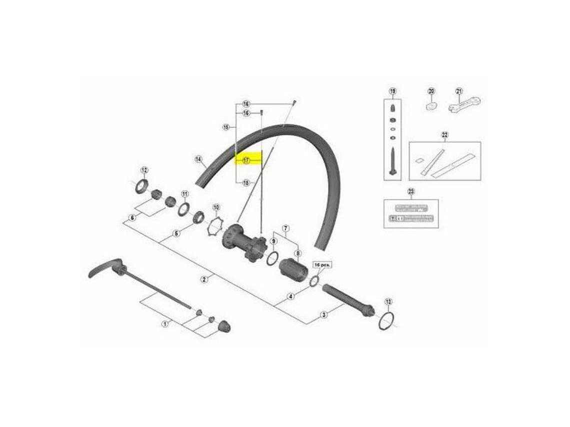 Shimano Rear Right Spoke Rs700 C30 Tubeless