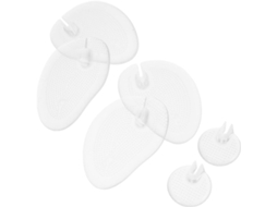 3 Pares De Palmilhas De Gel Antiderrapantes Com Amortecimento Na Parte Frontal Para Alívio Da Pressão.