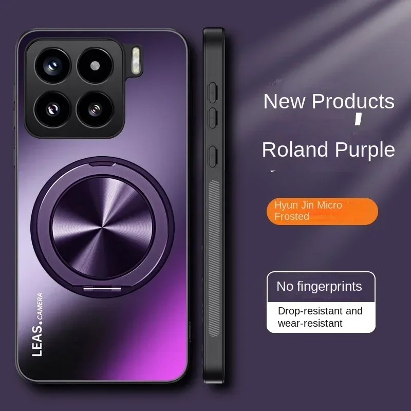 (roxo, Xiaomi 17t Pro) Capa Fosca Com Suporte De Anel Magnético 360° E Traseira Rígida À Prova De Choque