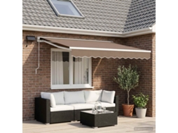Vidaxl Estrutura De Toldo Manual Com Leds 3,5 X 2,5 M
