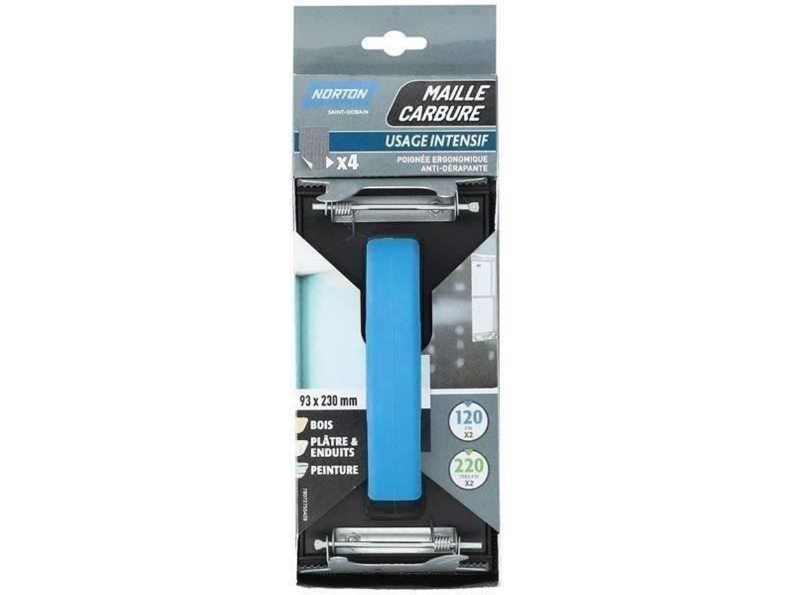Bloco De Lixa Norton 93x230 4 Grades De Gesso De Grãos Variados