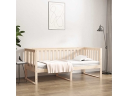 Vidaxl Cama De Dia Sem Colchão 100x200 Cm Pinho De Madeira Maciça