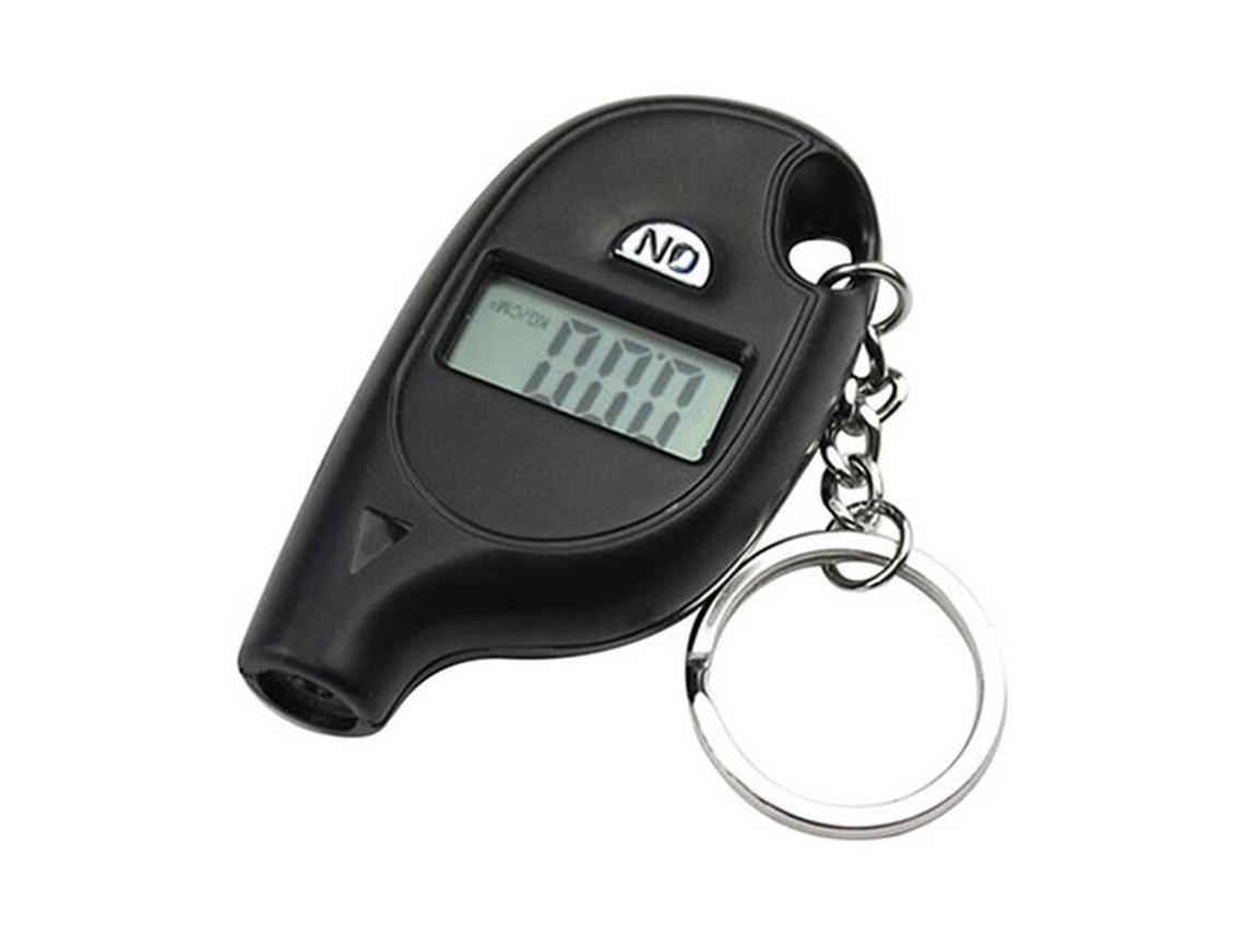 Medidor Digital Pneus Compacto Chaveiro Carro